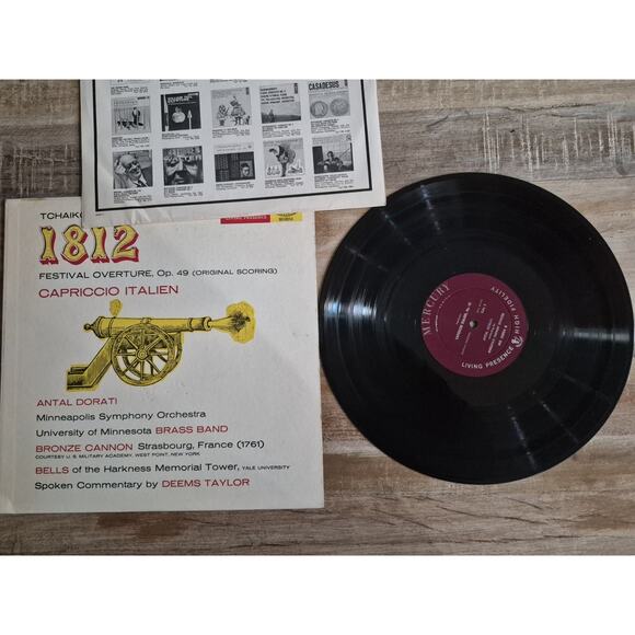 Tchaikovsky - 1812 Festival Overture Op 49 / Capriccio Italien Vinyl LP MG50054 - Picture 2 of 3